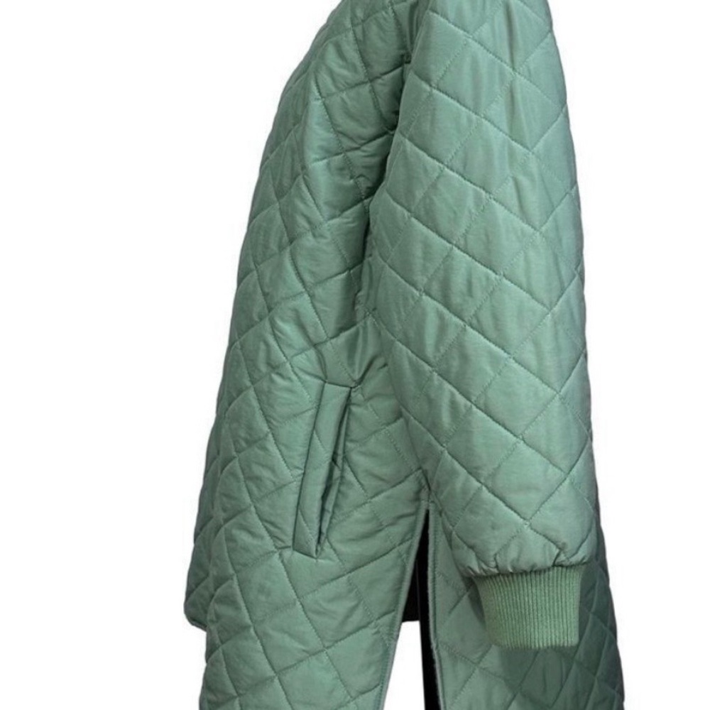 ASOS Quilted Green Coat LIKE NEW - Picture 5 of 9
